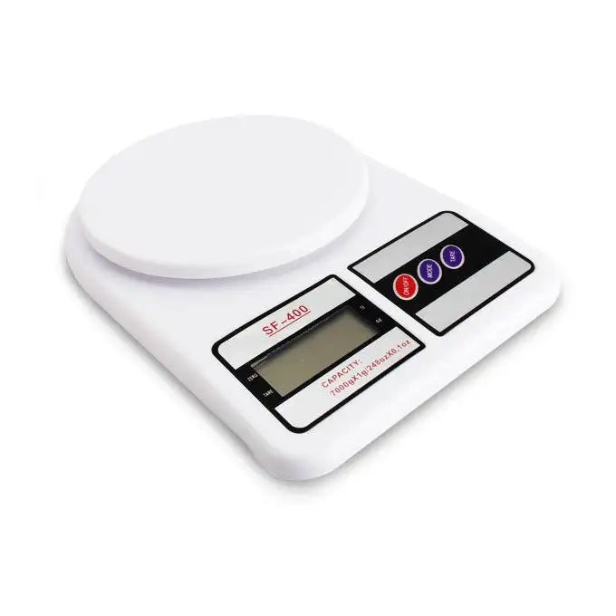 High-precision digital kitchen scale, white