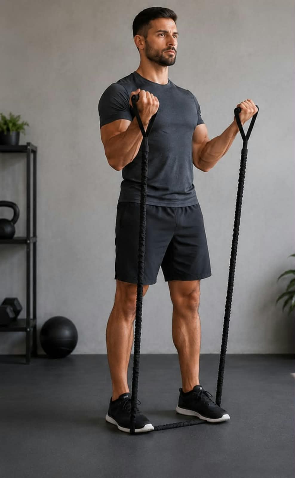 Elastic resistance band for fitness exercises