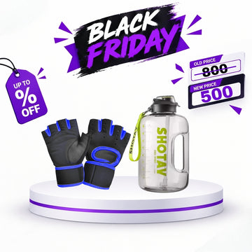 Shotay Shaker 1500 ml + Nightwood Workout Gloves