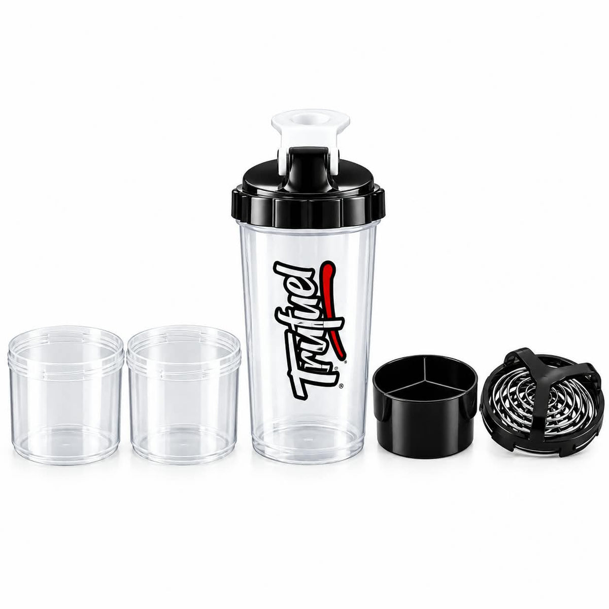 Smart Shaker Bottle, Multi-Section Protein Mixer Workout Supplements and Smoothies